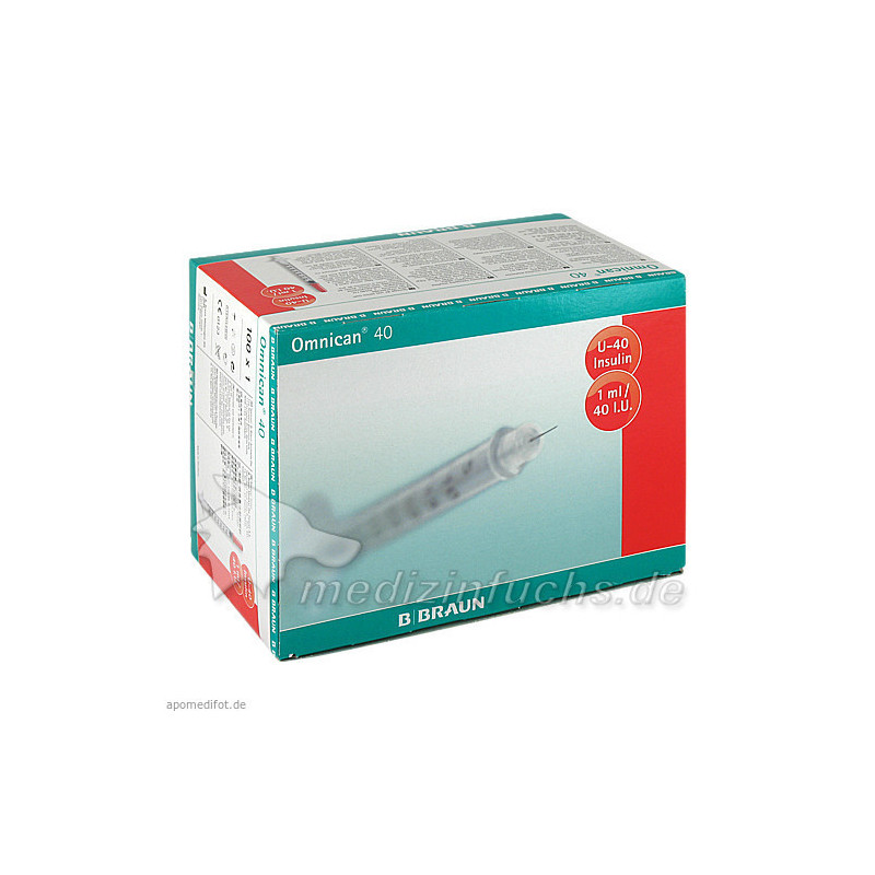 Omnican 40 1.0ml Insulin U-40 0.30x8mm einzelverp., 100X1 ST – PZN 460836