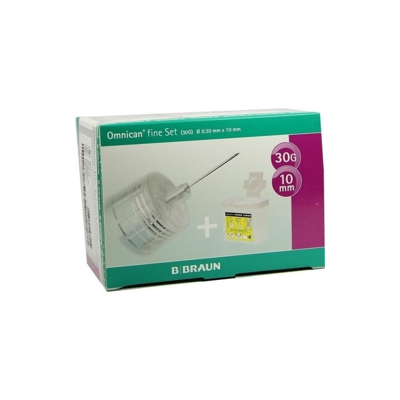 Omnican fine Set a 100 Kanülen 0.30x10mm, 1 P – PZN 7350246