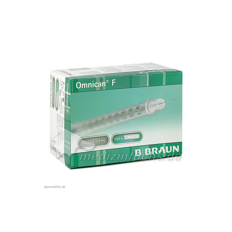 Omnican-F 30Gx12mm Feindosierungspritze 1ml, 100 ST – PZN 4051388