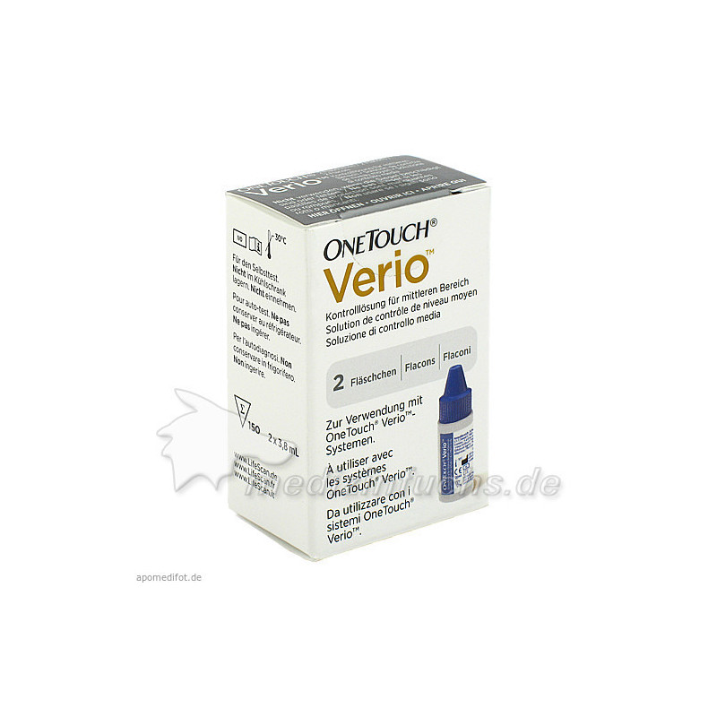 One Touch Verio Kontrolllösung mittel, 2X3.8 ML – PZN 6558387