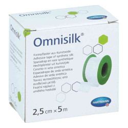 Omnisilk Fixierpflaster Kunstseide 2,5 cmx5 m (1 stk) – PZN 11163544