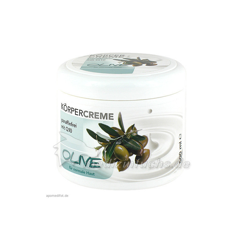 Oliven Körpercreme mit Q10, 500 ML – PZN 667690