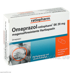 Omeprazol-ratiopharm SK 20mg magensaftres.Hartkap., 14 ST – PZN 6113366