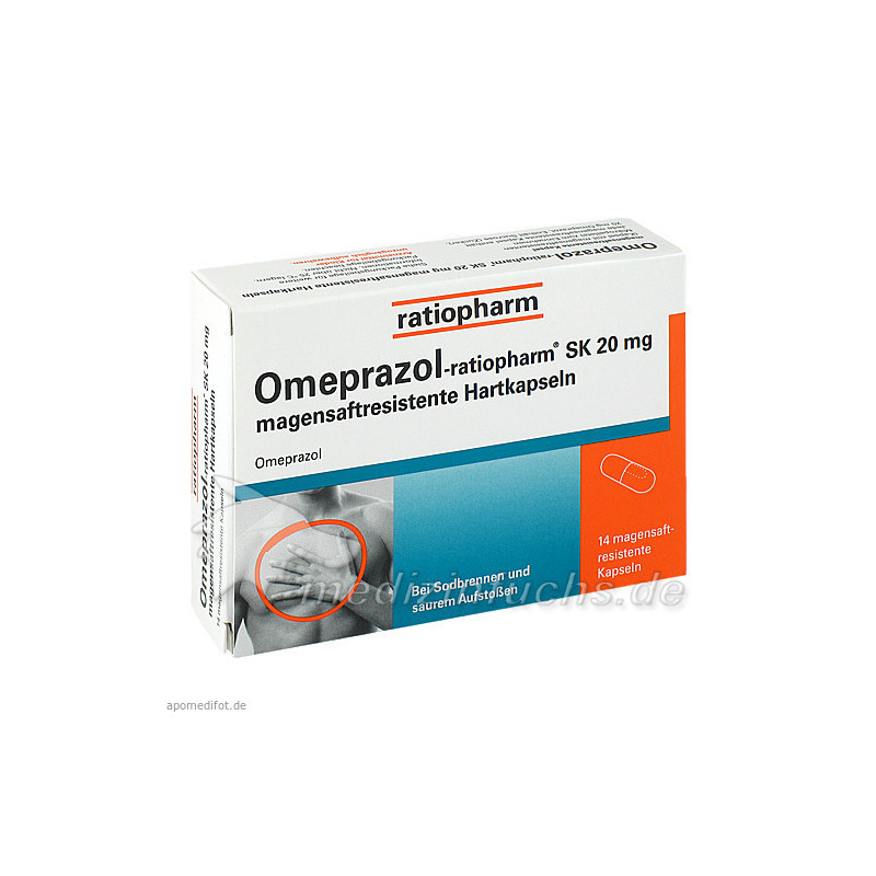 Omeprazol-ratiopharm SK 20mg magensaftres.Hartkap., 14 ST – PZN 6113366