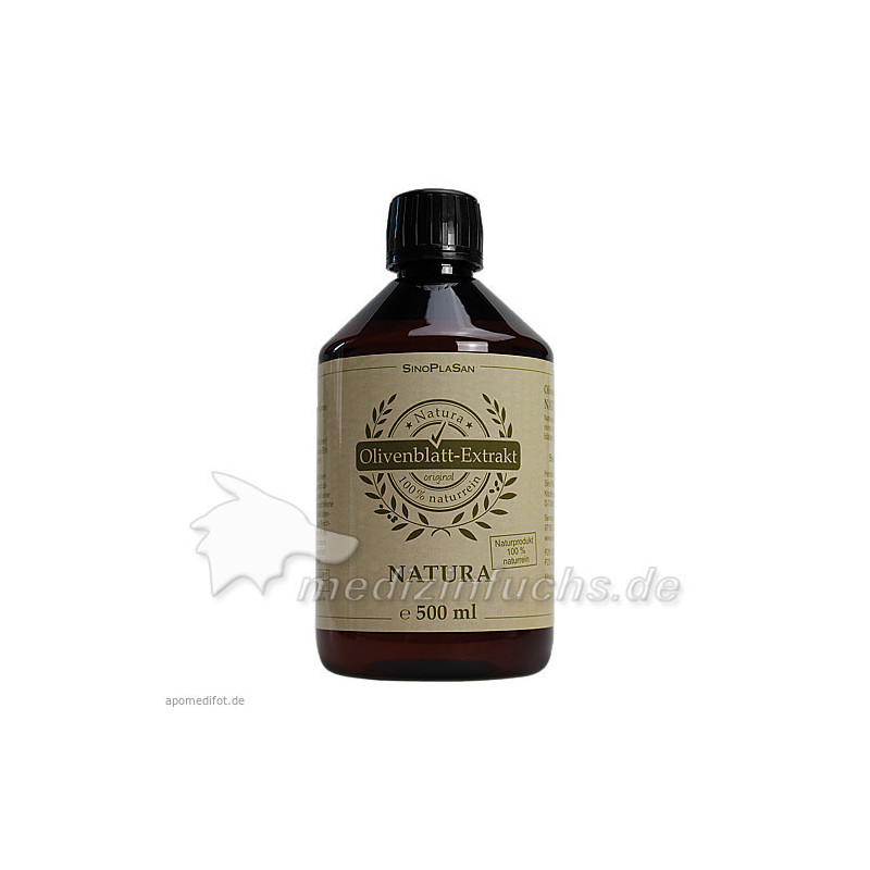 Olivenblattextrakt-NATURA 100% naturrein pur, 500 ML – PZN 10357588