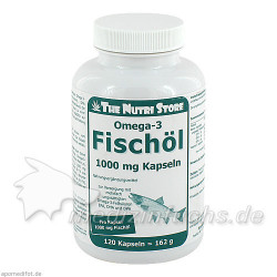 Omega-3 Fischöl 1000mg Kapseln, 120 ST – PZN 1159435