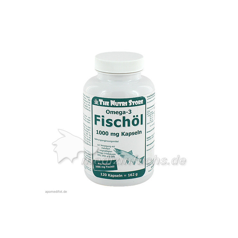 Omega-3 Fischöl 1000mg Kapseln, 120 ST – PZN 1159435