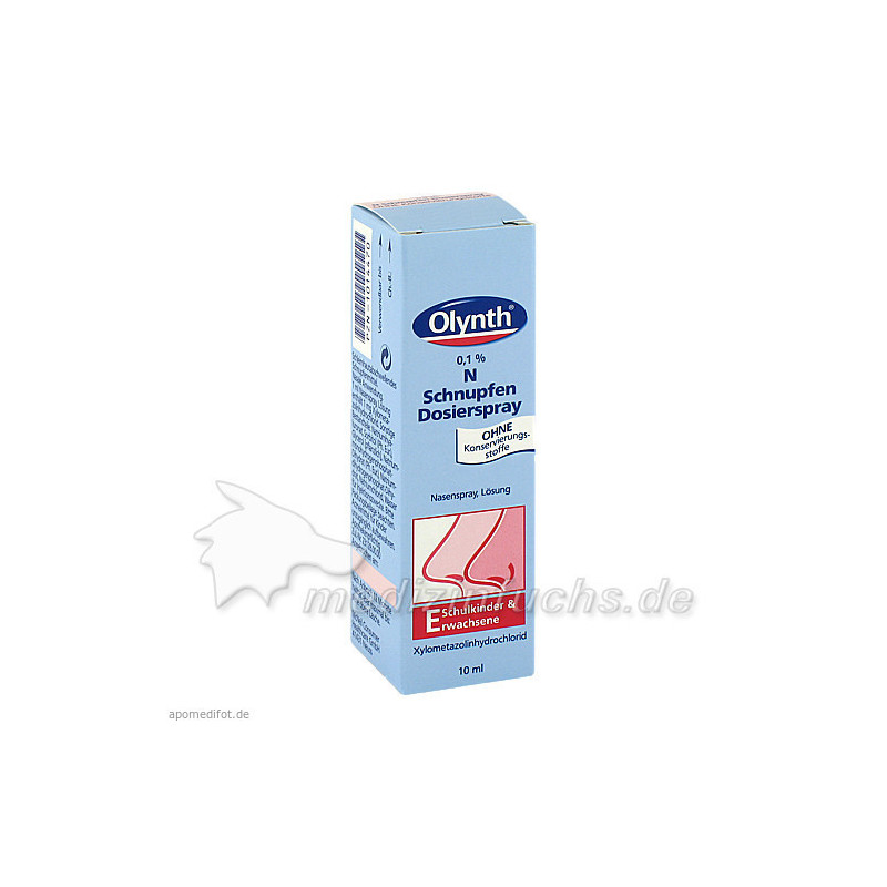 Olynth 0.1% N Schnupfen Dosierspray o.Kons., 10 ML – PZN 1014470