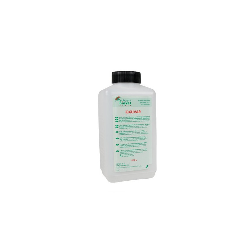 OXUVAR 5,7% 41,0 mg/ml Konz.z.H.e.Lsg.f.Honigbiene, 1000 G – PZN 12738981