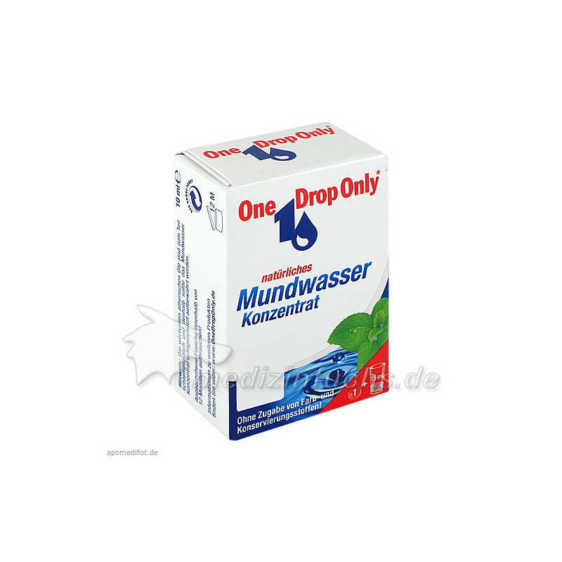 One Drop Only natürliches Mundwasser Konzentrat, 10 ML – PZN 3277794