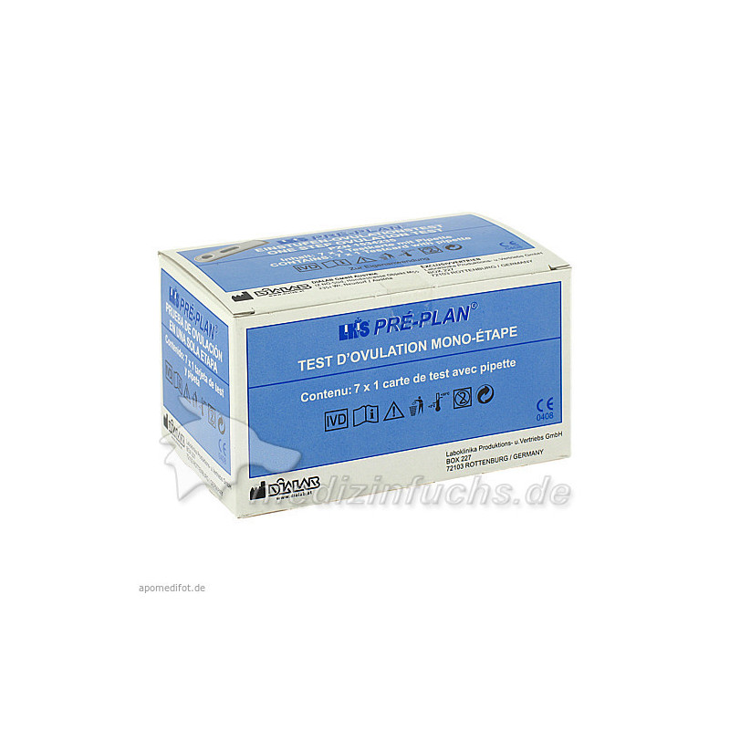 OVULATIONSTEST PRE PLAN LH, 7 ST – PZN 1534235