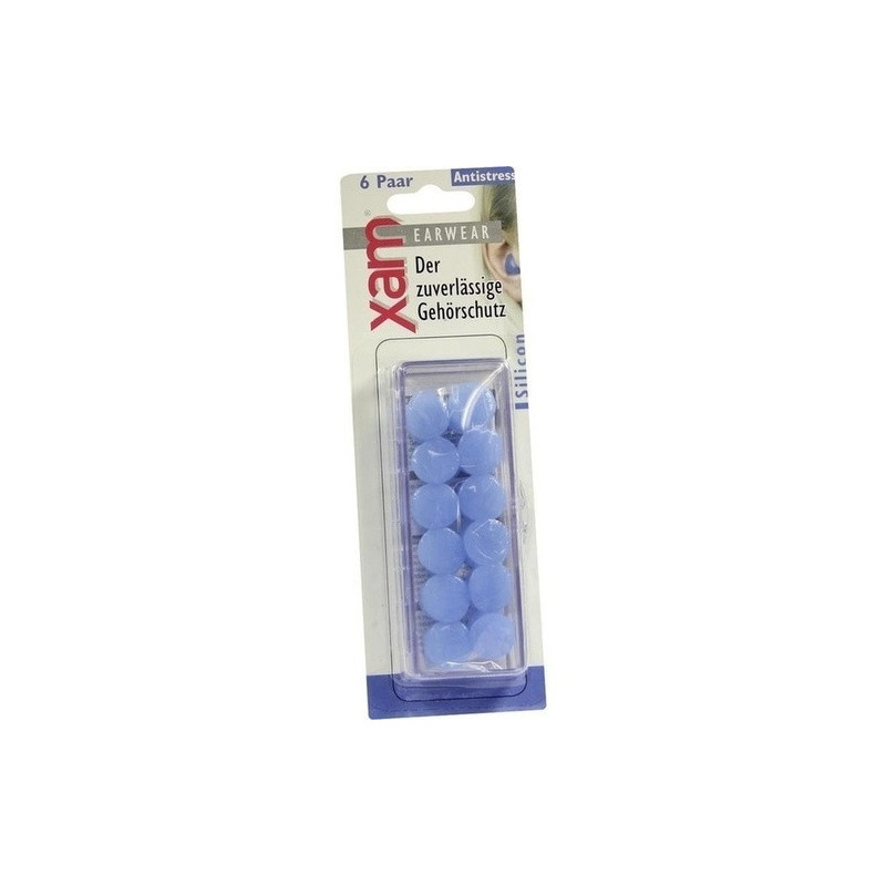 Ohrschutz Xam med. Silikon blau, 12 ST – PZN 7008855