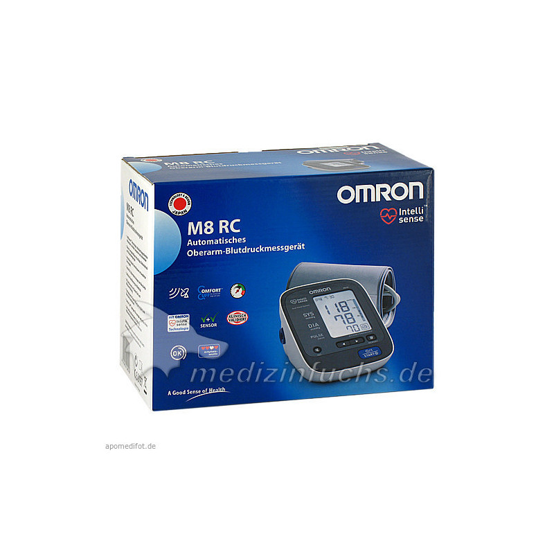 OMRON M8 RC Oberarm Blutdruckmessgerät m.Funkuhr, 1 ST – PZN 5743616
