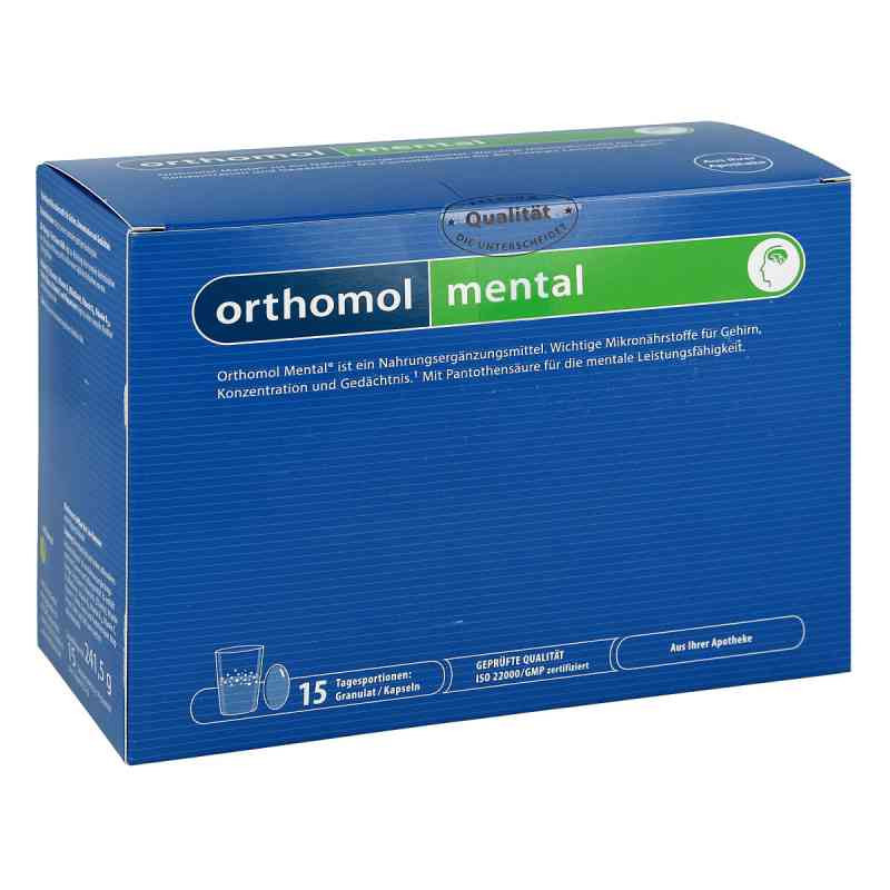 Orthomol mental Granulat+kapseln 15 Tagesportionen (1 Pck) – PZN 10551706