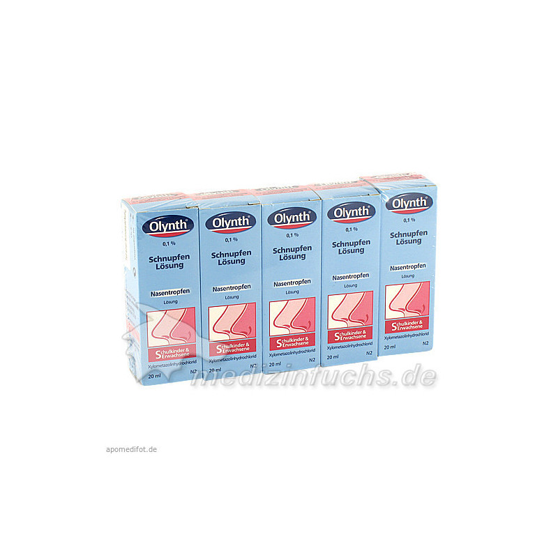 OLYNTH 0,1% Nasentropfen Bündelpackung, 5X20 ML – PZN 8866986