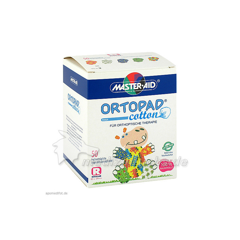 Ortopad Cotton boys regular Okklusionspflaster, 50 ST – PZN 5394110
