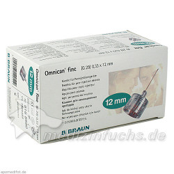OMNICAN FINE PEN KANUELE 0.33X12MM, 100 ST – PZN 7328488