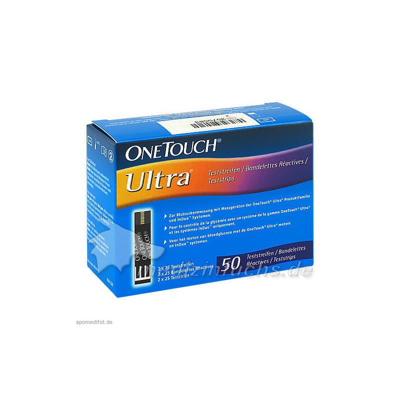 ONE TOUCH Ultra Sensor Teststreifen, 50 ST – PZN 3229660