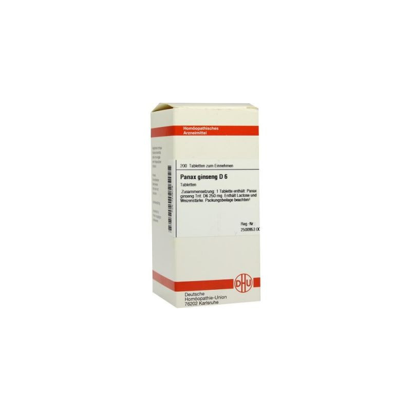 Panax Ginseng D 6 Tabletten (200 stk) – PZN 7249079