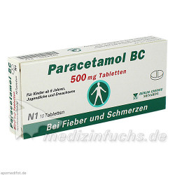Paracetamol BC 500mg Tabletten, 10 ST – PZN 4088345
