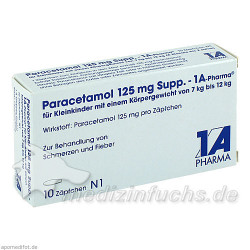 Paracetamol 125mg Supp. - 1 A-Pharma, 10 ST – PZN 4478135
