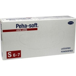 Peha-soft nitrile white Unters.handsch. S unst.pfr, 100 ST – PZN 9339013