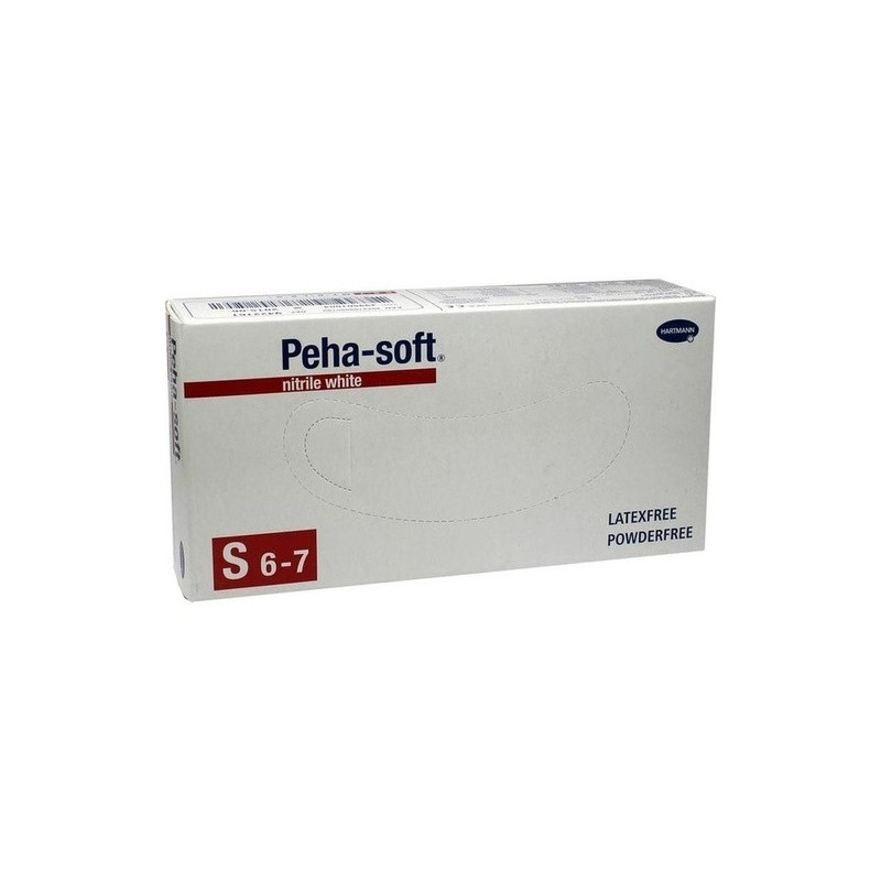 Peha-soft nitrile white Unters.handsch. S unst.pfr, 100 ST – PZN 9339013