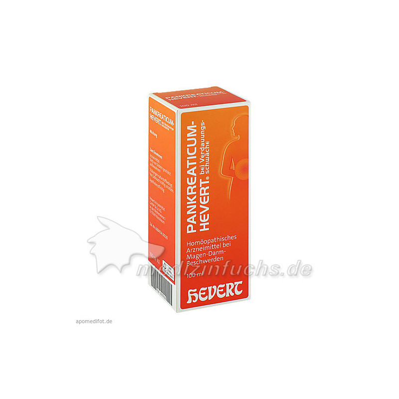 PANKREATICUM Hevert b.Verdauungsschwäche Tropfen, 100 ML – PZN 701926