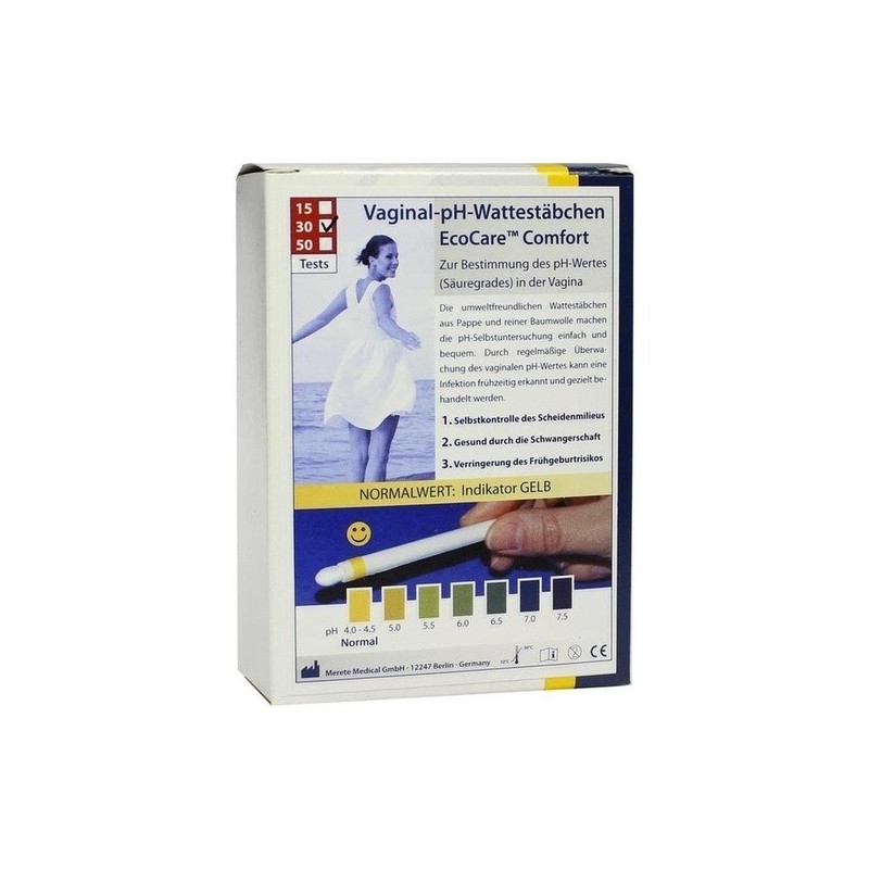 pH-EcoCare Comfort Vaginal pH Wattestäbchen, 30 ST – PZN 6473225