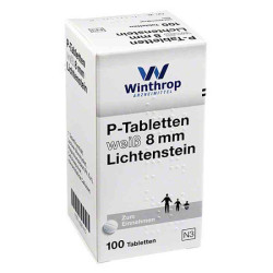 P Tabletten weiss 8 mm (100 stk) – PZN 4997415