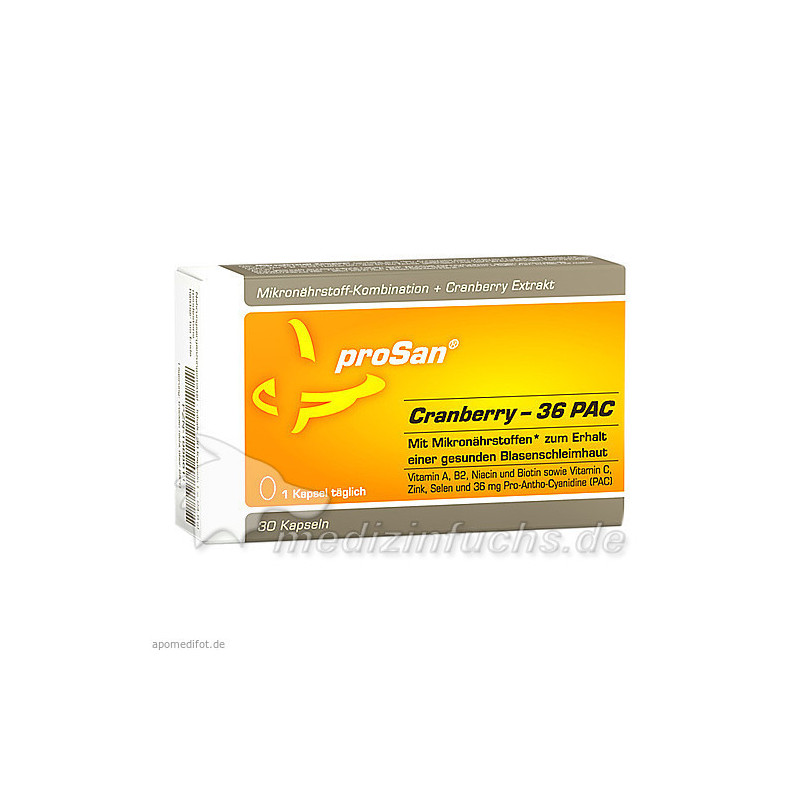 ProSan Cranberry 36 PAC, 30 ST – PZN 1988611