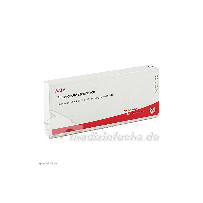PANCREAS/METEOREISEN, 10X1 ML – PZN 2086299