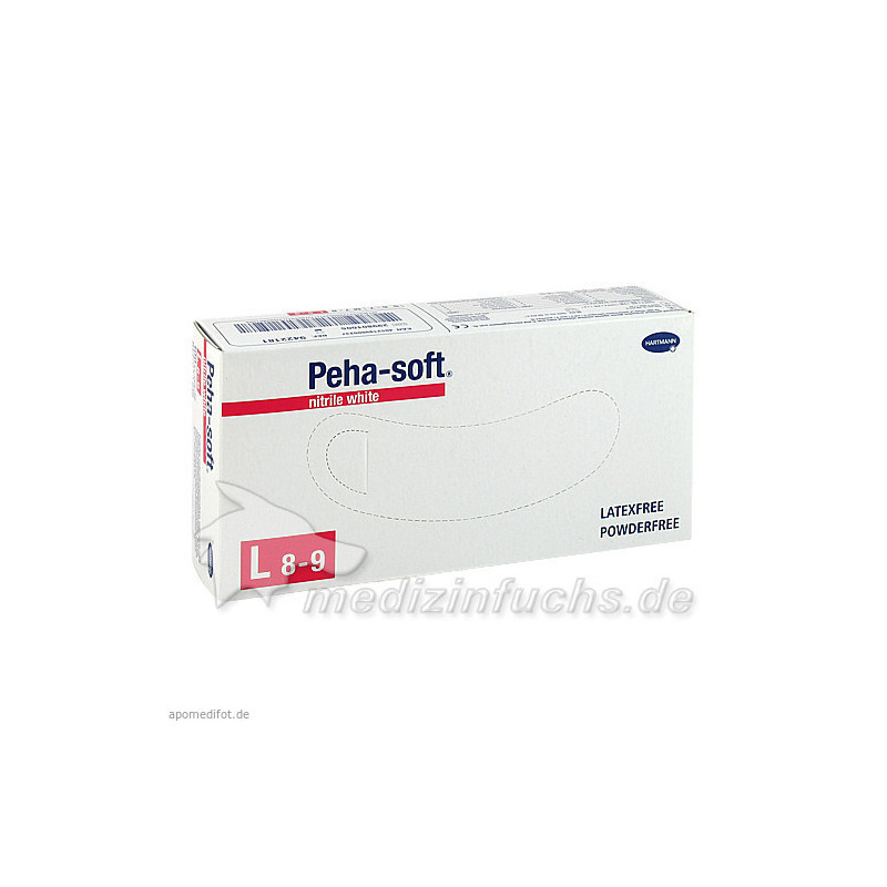 Peha-soft nitrile white Unters.handsch. L unst.pfr, 100 ST – PZN 9339042