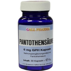 Pantothensäure 6mg GPH Kapseln, 30 ST – PZN 4591104