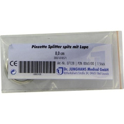 PINZETTE SPLITTER SPITZ 8CM MIT LUPE, 1 ST – PZN 65100