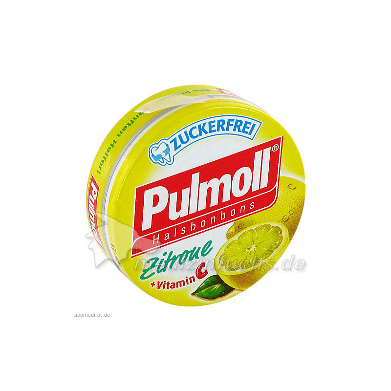 PULMOLL HUSTENBONBON ZITRONE ZUCKERFREI, 20 G – PZN 6627409