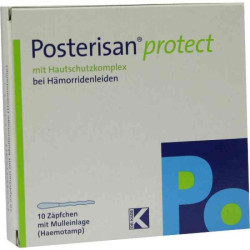 Posterisan protect Suppositorium  mit Mulleinlage (10 stk) – PZN 6494055