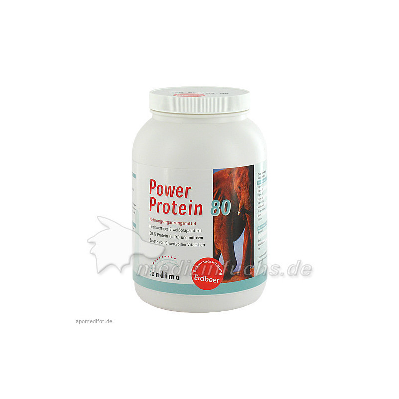POWER PROTEIN 80 ERDBEER, 900 G – PZN 1498462