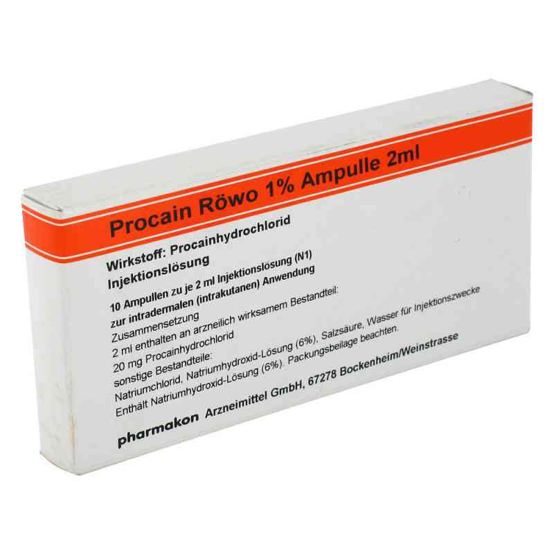 Procain Röwo 1% Ampullen 2 ml (10X2 ml) – PZN 4493755