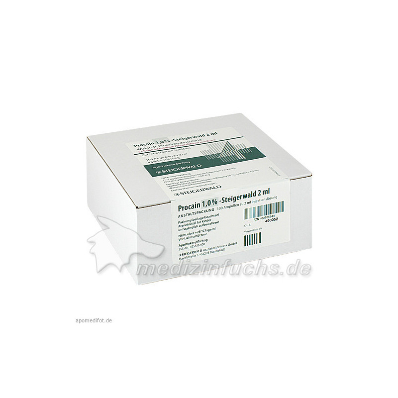 PROCAIN 1% STEIGERWALD, 100X2 ML – PZN 2705644
