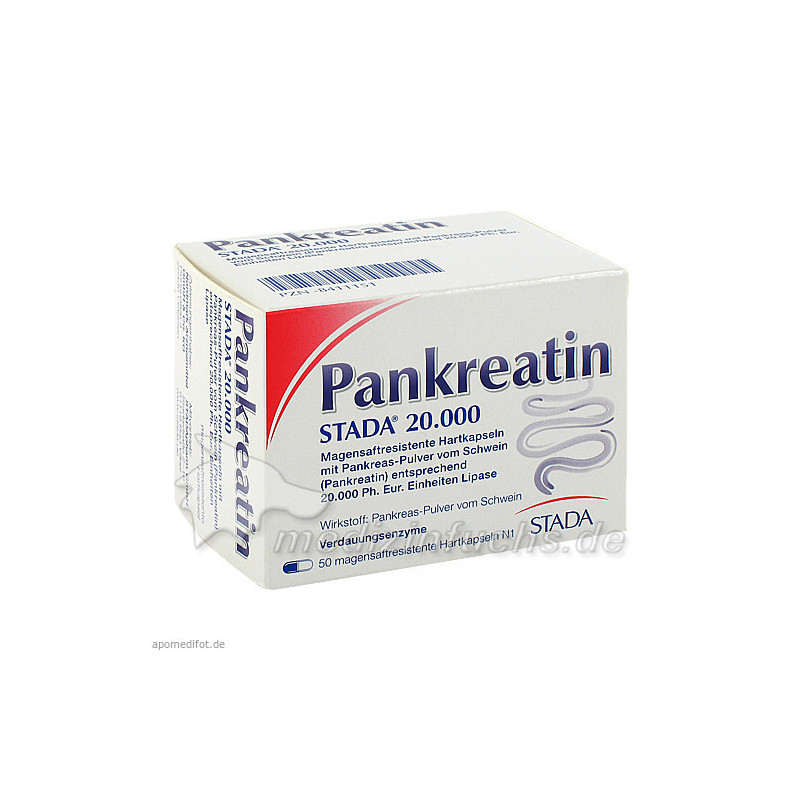 Pankreatin STADA 20.000, 50 ST – PZN 8411151