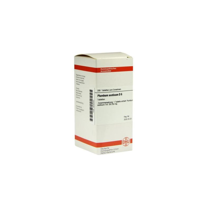 Plumbum Aceticum D 6 Tabletten (200 stk) – PZN 4232440