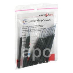 Proximal Grip xx-fein schwarz Interdentalbürste (12 stk) – PZN 195386