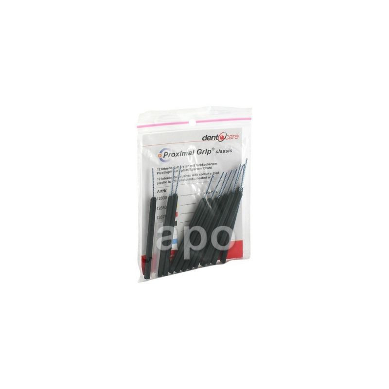 Proximal Grip xx-fein schwarz Interdentalbürste (12 stk) – PZN 195386
