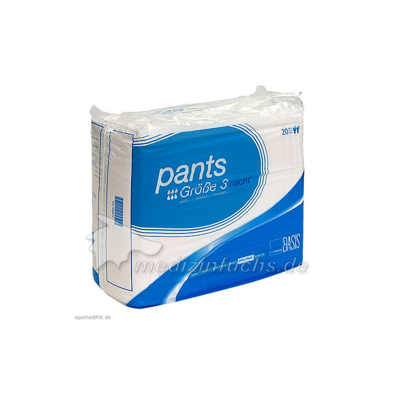 PARAM PANTS Basis Nacht Gr.III, 20 ST – PZN 6558275