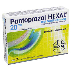 Pantoprazol HEXAL bei Sodbrennen 20mg (7 stk) – PZN 5523576