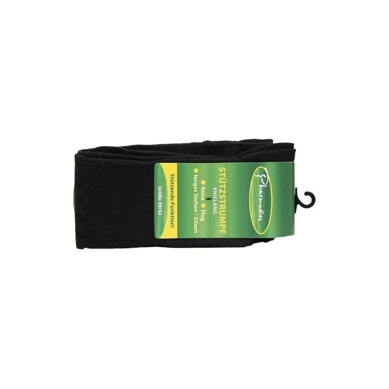 Pharmadies Stützstrumpf schwarz Gr. 39-42, 2 ST – PZN 5515571