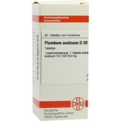 Plumbum Aceticum D 30 Tabletten (80 stk) – PZN 7177687