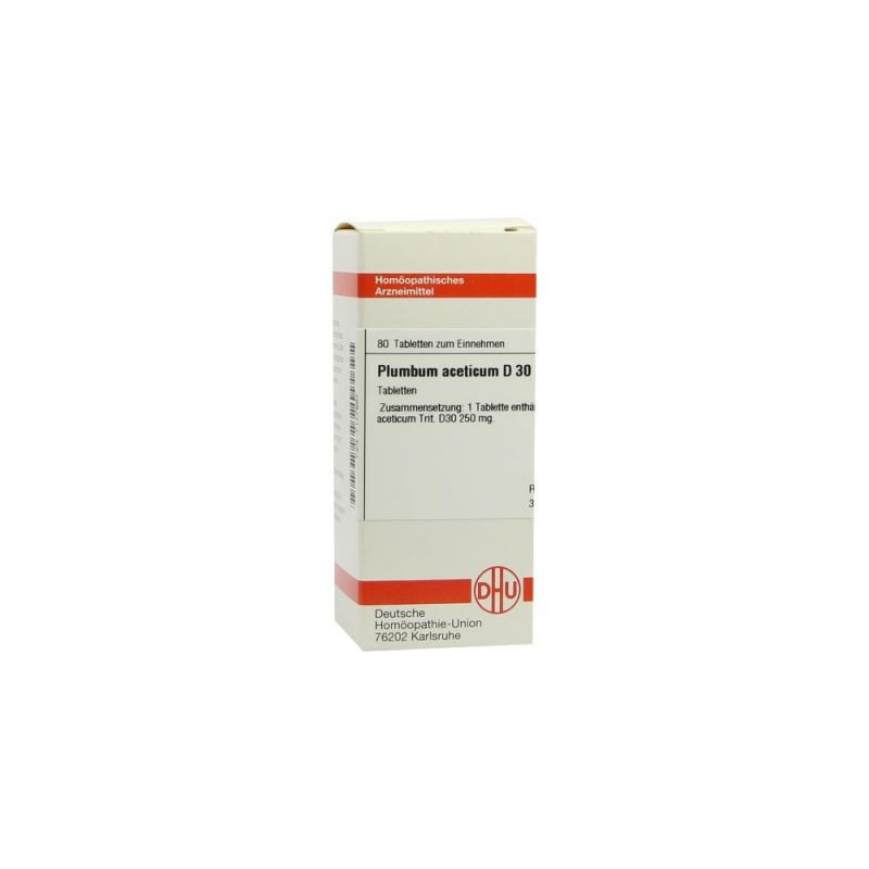 Plumbum Aceticum D 30 Tabletten (80 stk) – PZN 7177687