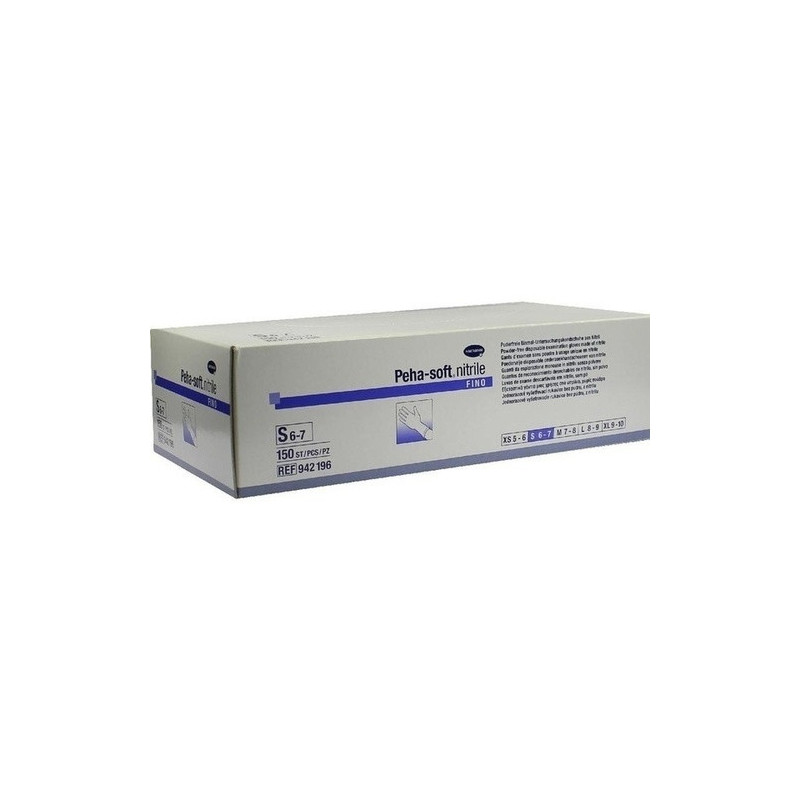 Peha-soft nitrile fino Unters.Handsch.S unst.pfr., 150 ST – PZN 3539455